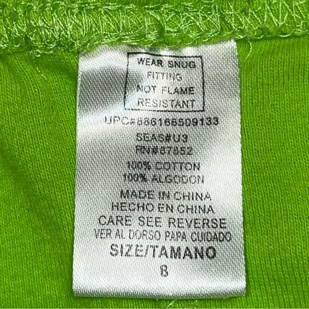 BOY'S Green Pajama Shorts Size 8